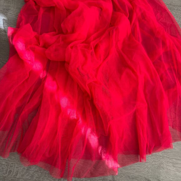 Victoria’s Secret Red Sheer Lace Maxi Babydoll Lingerie Dress Small - Picture 5 of 8